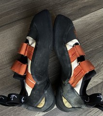 Tenaya RA Climbing Shoes Womens Sz 7 Black & Orange Made In Spain