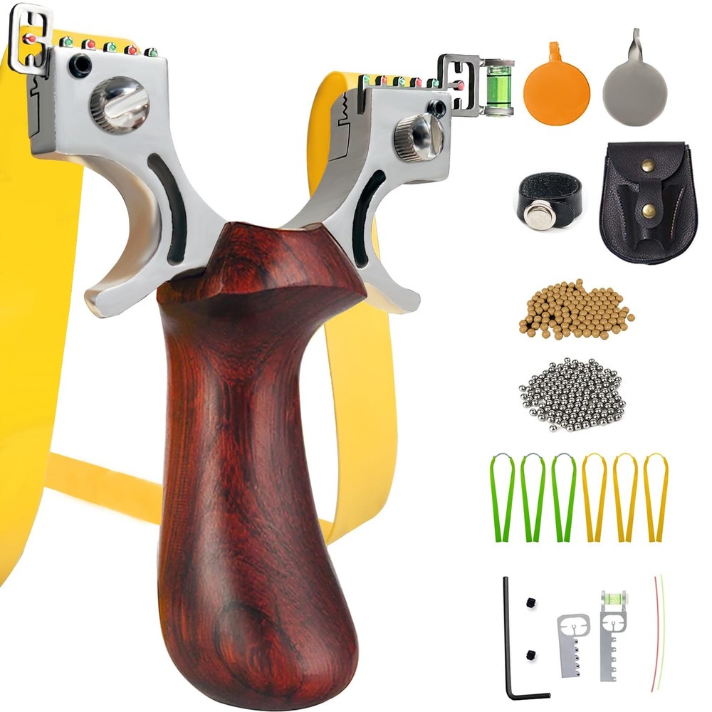 Slingshot, Hunting Sling Shot Set for Adults, Professional Stainless Steel Tacti