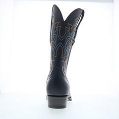 Dingo Gold Rush DI-152 Mens Black Leather Slip On Cowboy Western Boots