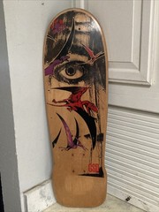 Vintage 1988 Tracker Gary Scott Davis GSD Eye See Pterodactyls Skateboard Deck