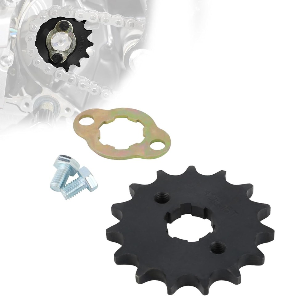 15 Tooth Steel Front Sprocket for Hawk 250,Dirt Bike Front Sprocket for Hawk