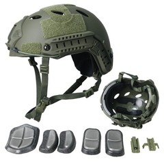 Airsoft Tactical Paintball Protective Combat Helmet Face Mask Black