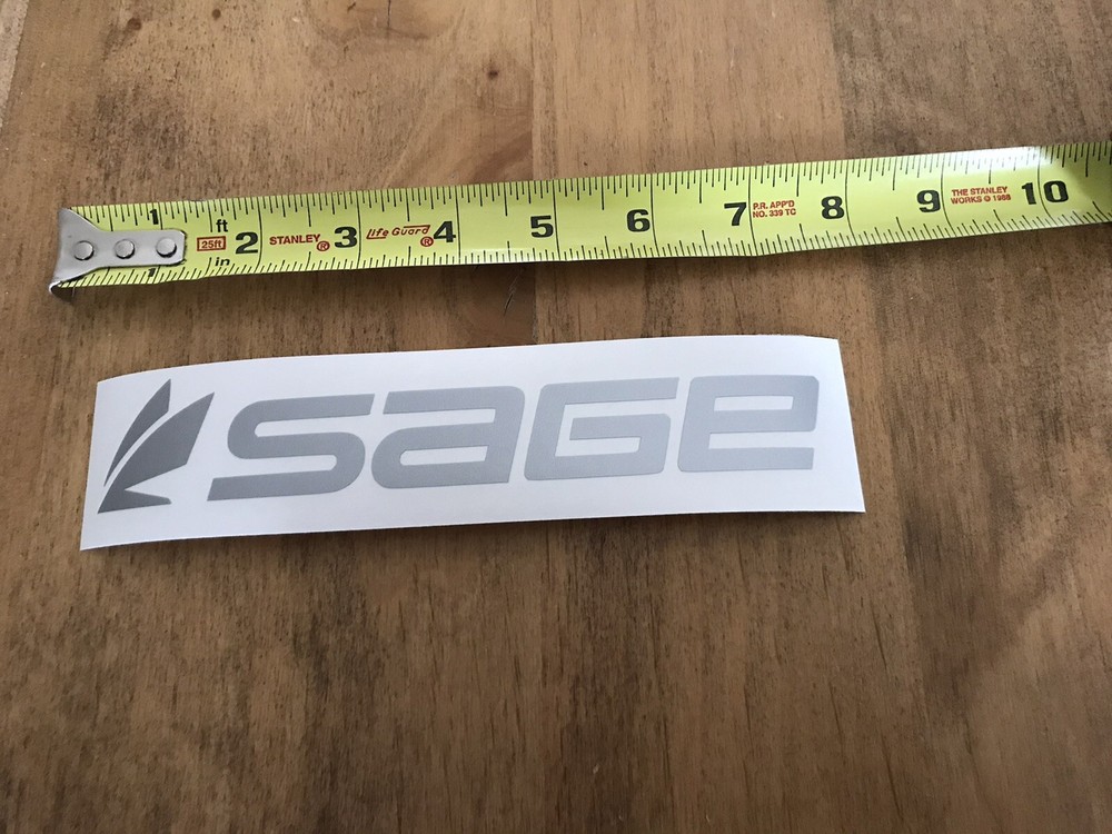 Sage Fly Fishing Sticker/Decal Fishing Rods Outdoor Approx 7.5” New!!
