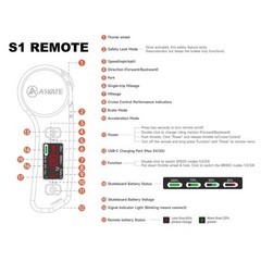 Askate A1 Electric Skateboard Remote Long Range Up To 17 Miles 8 Ply Canadian