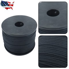 1/8in×500FT Black Nylon Rope Braid High UV and Abrasion Resistance Industrial