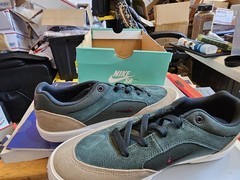 Nike SB Malor Seaweed/Burgundy Crush-Khaki Men’s Skateboarding Shoes Size 9