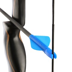 OD8mm Arrows Nocks Fletches Conjoined Archery Vanes Plastic Arrow Shaft Target