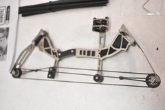 Jincene Mini Compound Bow Target Set Aluminum Alloy Silver Target Practice