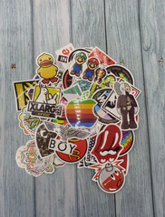 100pcs Mixed Skate Stickers Pack HydroFlask Laptop Cool Suitcase Dope Skateboard