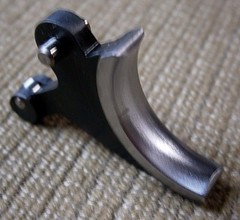 TWO TONE BLACK / POLISHED Roller Trigger Less Friction for Crosman 2240 1322 etc
