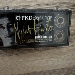 FKD Bearings Gold Limited Edition Nyjah Huston ABEC 7 High Speed Bearings New