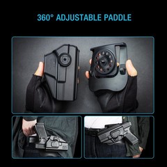 Left Hand Holster for Glock 19 19X 23 32 45 (Gen 3–5), Glock 43/43X, Tauru