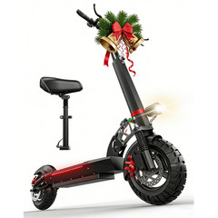 10» Electric Scooter With Seat Peak 1000W Folding Commuter E Scooter 45 Miles