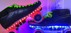 Roller Skate LED Changing Color Lights w/remote (PAIR) 60 Lights Per Meter