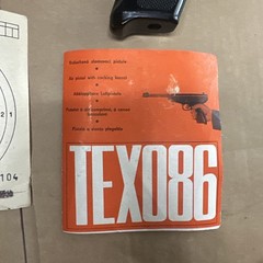 Vintage TEX 086 .177 Break Barrel Air Pistol Box Manual Target Czechoslovakia