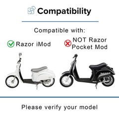 24 Volt Battery Pack, the Razor iMod, Rechargeable Batteries, 10 Ah with Harness