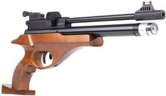 Beeman 2027 Marshall Wood Stock .177 Cal Pre-Charged Pneumatic PCP Air Pistol