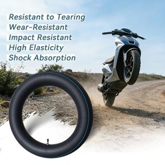 2-Pack 3.00-14 Motorcycle Inner Tube with Straight Valve – Also Fits 90/100