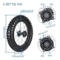 Front 70/100-19 Rear 90/100-16 Wheel Tire Tube Disc Brake TTR125 CRF150 KLX140