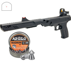 Benjamin Trail Mark II .177 Cal Break Barrel Pellet Gun w/ Red Dot & 250 Pellets