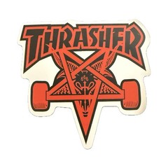 Thrasher Skateboard Sticker Lot Flame Logo Tiger Skull Graphic Decals 4pc