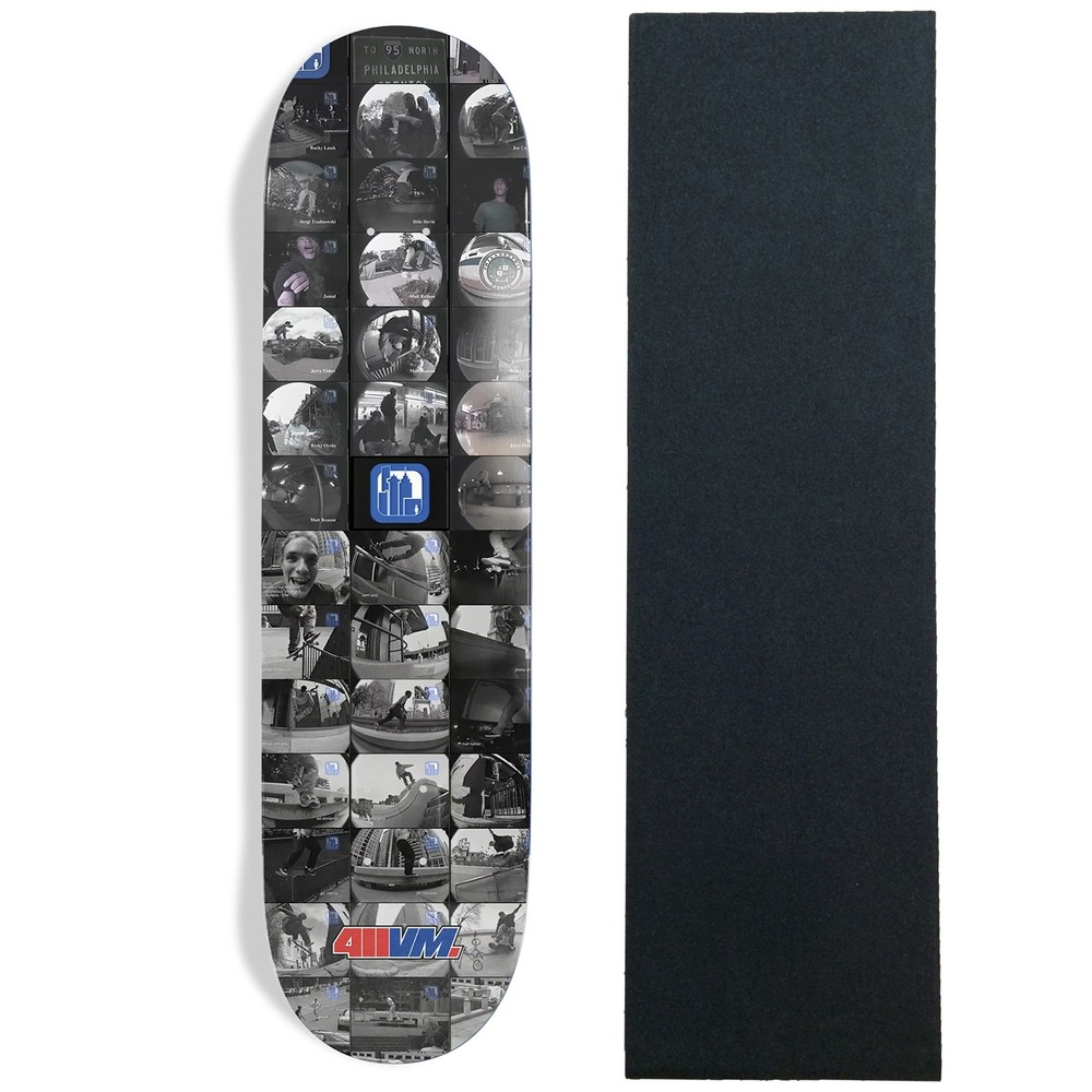 411VM Skateboard Deck Metrospective Frame Grab 8.25″ x 32″ with Grip