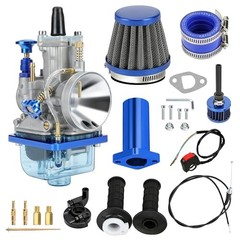 PWK 24mm Carburetor Throttle Cable Main Jets Kit for 212 Predator 196cc Blue