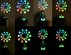 Glow-On BLUE Glow Paint For Gun Sights, Fishing Lures, Lg 9.2 ml Vial, Bright