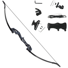 30/40Lbs Takedown Bow 53» Straight Draw Bow Aluminium Alloy Riser Right Hands