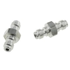 2PCS Dual Male Quick Disconnect Adapter Stainless Steel Double Male Quick