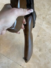 Thompson Submachine Air Gun 45MIAl No.1244194 in Black and Imitation Wood BB Gun