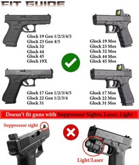 Level 3 Duty Holster for Glock 17 Glock 19 Gen 1 2 3 4 5, Glock 23 Glock 22 3…