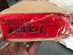New Bear Archery Grizzly Shedua AFT2086235 LH 35# AMO-58″ Left Hand Recurve Bow