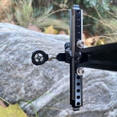 1 Pin Recurve Bow Sight 0.019″ Optical Fiber Single Pin Archery Hunting Shooting