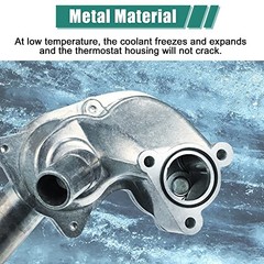 Upgraded Aluminum Alloy Thermostat Housing Assembly with Sensor for Ford for