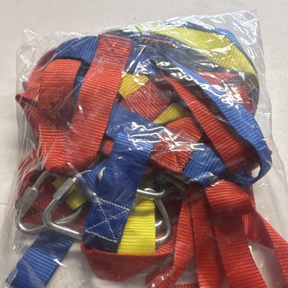 Multi-Color Climbing & Caving Harness with Metal Buckles in Bag