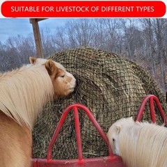 Bold 6 * 6ft Round Bale Hay Net for Horses&Livestock, Large Heavy Duty Round …