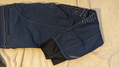 LeMieux Womens 30 Navy Blue Silicone Full Seat Grip Riding Breeches Pants