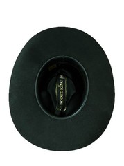 Rodeo King Cowboy Hat 6 7/8 Black Oval Long 3X Wool Blend Concho Wolf Bros*flaw
