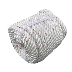 1inch × 120FT High Strength Braided Rope Breaking Strength 3400 Pounds White Red