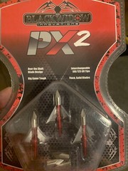 1 package Black Widow Px2 broadheads 100/125 grain FREE SHIPPING