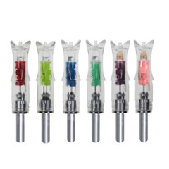 6Pcs Lighted Led Crossbow Arrow Nocks for Crossbow Arrow ID 7.6mm Hunting Arrows