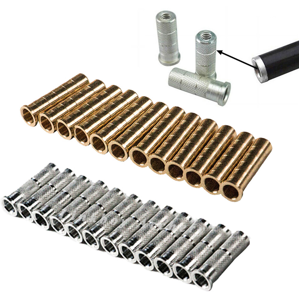 10/50/100 Grain Archery Arrow Copper Brass & Aluminum Insert Screw for ID 6.2 mm