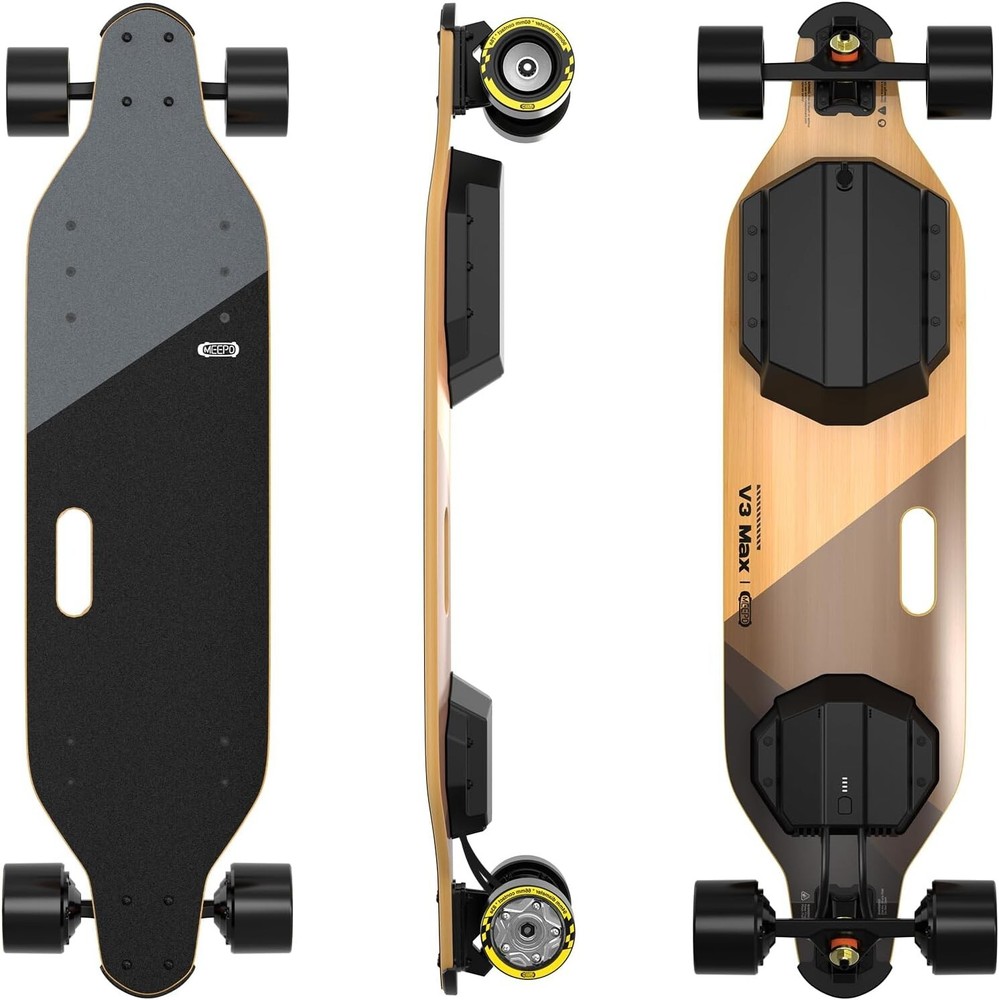 MEEPO V3 Max Electric Skateboard,Max speed 29 Mph,20 miles range,4 speed gear