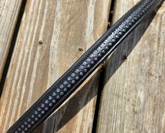 NEW High Quality Black Leather SILVER GLITTER Dressage Browband – F/S – 15.5″ L
