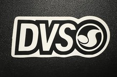 DVS Skateboarding sticker. 3”x1.25”inch *Glossy*Finish Self Adhesive. Free Ship