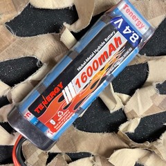 NEW Tenergy 9.6V 1600mAh Flat NiMH Airsoft Battery Pack w/ Mini Tamiya