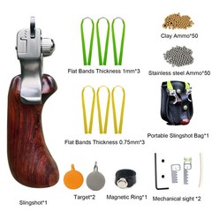 Slingshot, Hunting Sling Shot Set for Adults, Professional Stainless Steel Tacti