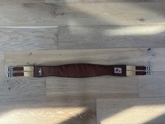 44” Classic Brown Neoprene Soft Touch Equine Contoured English Girth