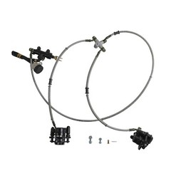Go kart Rear Hydraulic Brake Caliper Cylinder Rotor Kit ATV Go Cart Trike Quad